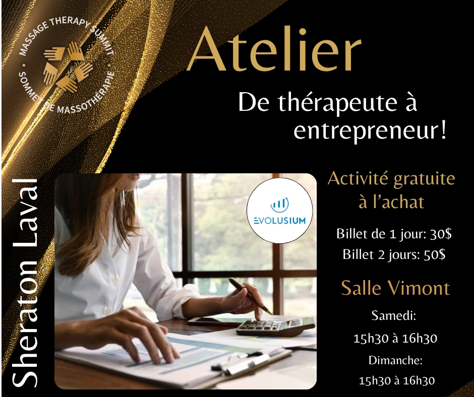 Atelier - De thérapeute à entrepreneur